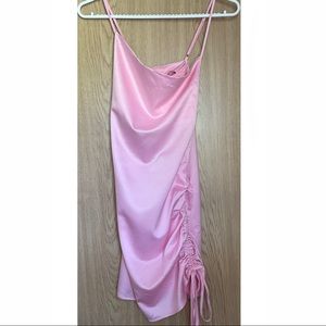 2/$20 Twik Satin Draped Mini Dress